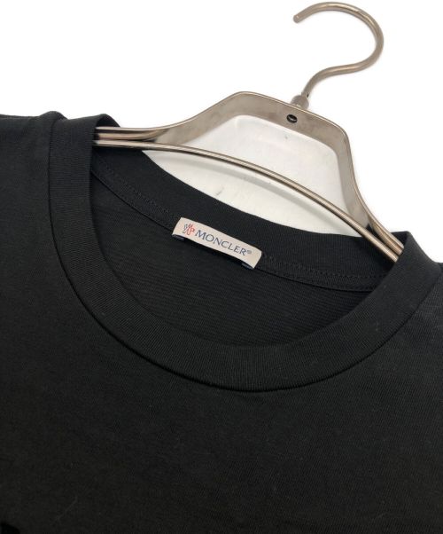 MONCLER（モンクレール）MONCLER (モンクレール) ロゴワッペンTシャツ ブラック サイズ:Ｍの古着・服飾アイテム
