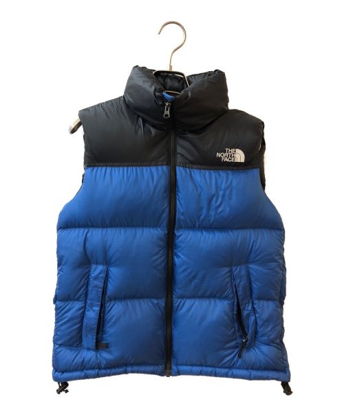 THE NORTH FACE（ザ ノース フェイス）THE NORTH FACE (ザ ノース フェイス) Nuptse　vest　 ブルー×ブラック サイズ:Sの古着・服飾アイテム