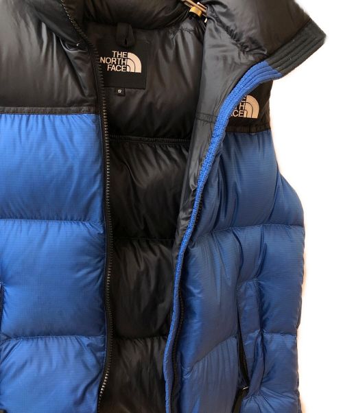 THE NORTH FACE（ザ ノース フェイス）THE NORTH FACE (ザ ノース フェイス) Nuptse　vest　 ブルー×ブラック サイズ:Sの古着・服飾アイテム