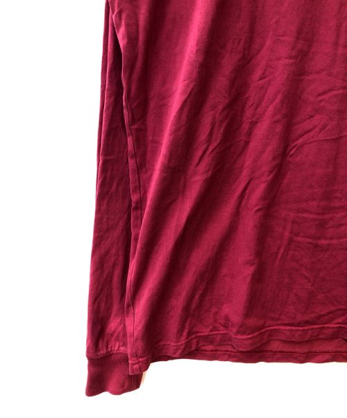 F.C.R.B.（エフシーレアルブリストル）F.C.R.B. (エフシーアールビー) PIGMENT DYE L/S RELAX FIT TEE ピンク サイズ:XLの古着・服飾アイテム