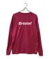 F.C.R.B. (エフシーアールビー) PIGMENT DYE L/S RELAX FIT TEE ピンク サイズ:XL：3000円