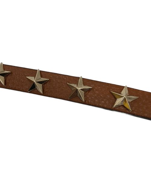 RED VALENTINO（レッドヴァレンティノ）RED VALENTINO (レッドヴァレンティノ) スタースタッズ ベルト ベージュ サイズ:80の古着・服飾アイテム