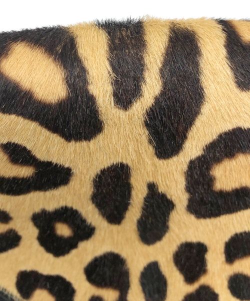 Saint Laurent Paris（サンローランパリ）Saint Laurent Paris (サンローランパリ) Y Studs Unborn Calf Leather Crossbody Bag ブラック×ベージュの古着・服飾アイテム