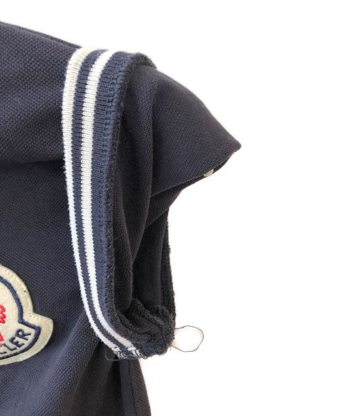 MONCLER（モンクレール）MONCLER (モンクレール) ロゴワッペンポロシャツ ネイビー サイズ:XSの古着・服飾アイテム