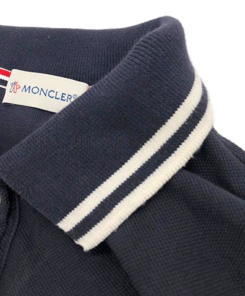 MONCLER（モンクレール）MONCLER (モンクレール) ロゴワッペンポロシャツ ネイビー サイズ:XSの古着・服飾アイテム