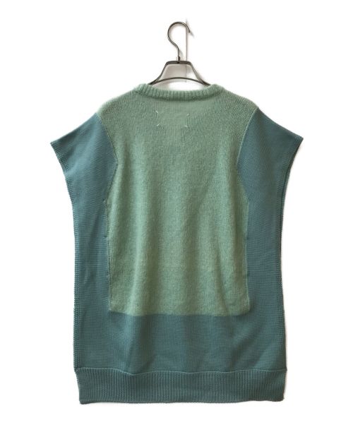 Maison Margiela（メゾンマルジェラ）Maison Margiela (メゾンマルジェラ) モヘアブレンドサイドボタンニットベスト グリーン サイズ:Sの古着・服飾アイテム