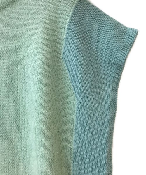 Maison Margiela（メゾンマルジェラ）Maison Margiela (メゾンマルジェラ) モヘアブレンドサイドボタンニットベスト グリーン サイズ:Sの古着・服飾アイテム