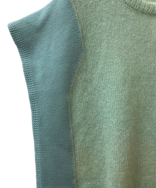 Maison Margiela（メゾンマルジェラ）Maison Margiela (メゾンマルジェラ) モヘアブレンドサイドボタンニットベスト グリーン サイズ:Sの古着・服飾アイテム