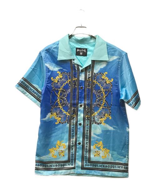 SUPPLIER（サプライヤー）SUPPLIER (サプライヤー) バロッククロスシャツ ブルー サイズ:Mの古着・服飾アイテム