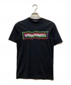 DSQUARED2ディースクエアード）の古着「グラフィックTシャツ」｜ブラック
