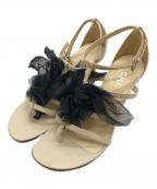 CHANELシャネル）の古着「ココマークピンヒールサンダル」｜ベージュ