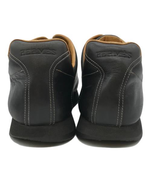 HERMES（エルメス）HERMES (エルメス) フロントゴア クイックスニーカー ブラック サイズ:37 1/2の古着・服飾アイテム