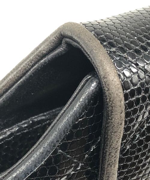 CHANEL（シャネル）CHANEL (シャネル) オクタゴン チェーンショルダーバッグ リザード ブラックの古着・服飾アイテム