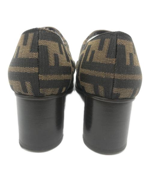 FENDI（フェンディ）FENDI (フェンディ) ズッカパターンエンブロイダリーパンプス ベージュ サイズ:36 1/2の古着・服飾アイテム