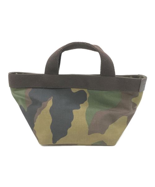 Herve Chapelier（エルベシャプリエ）Herve Chapelier (エルベシャプリエ) ミニ舟形ハンドバッグ カーキの古着・服飾アイテム