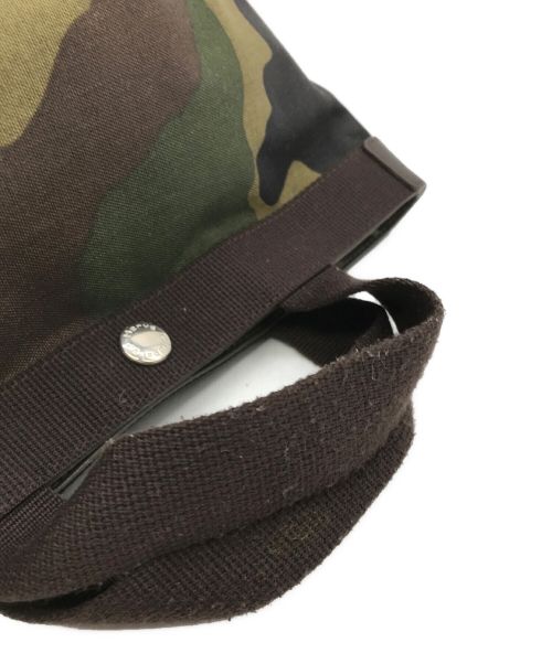 Herve Chapelier（エルベシャプリエ）Herve Chapelier (エルベシャプリエ) ミニ舟形ハンドバッグ カーキの古着・服飾アイテム