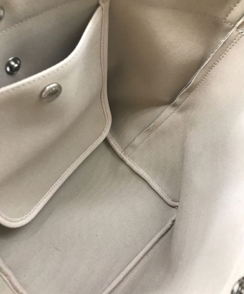 Herve Chapelier（エルベシャプリエ）Herve Chapelier (エルベシャプリエ) リュクス コーテッドキャンバス 舟型トートバッグ アイボリーの古着・服飾アイテム