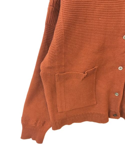 yashiki（ヤシキ）YASHIKI (ヤシキ) Hisetu Cardigan テラコッタの古着・服飾アイテム