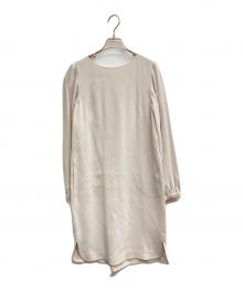 Les Copains（レコパン）の古着「レーヨンアセテートワンピース」｜ベージュ