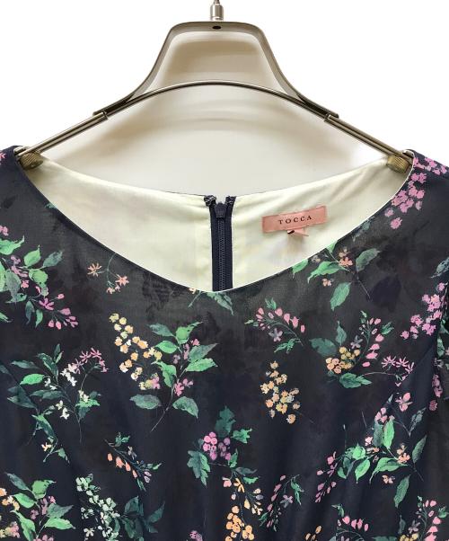 TOCCA（トッカ）TOCCA (トッカ) 【洗える！】WATERCOLOR HARMONY ロングドレス ネイビー サイズ:2の古着・服飾アイテム