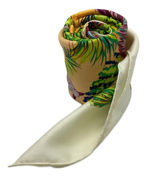 HERMES（エルメス）HERMES (エルメス) カレ90 [NUBA MOUNTAIN ヌバ マウンテン ] ホワイトの古着・服飾アイテム