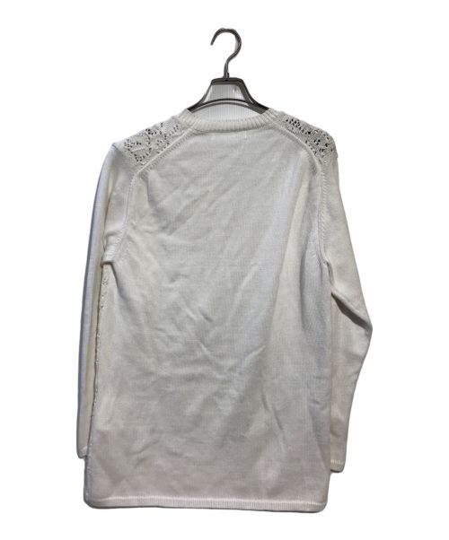 COMME des GARCONS（コムデギャルソン）COMME des GARCONS (コムデギャルソン) フラワー吊り網ニット ホワイト サイズ:XSの古着・服飾アイテム