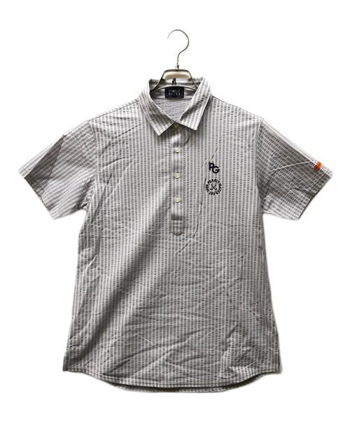 PEARLY GATES（パーリーゲイツ）PEARLY GATES (パーリーゲイツ) TEXBRID ハイゲージサッカー 半袖プルオーバー グレー サイズ:5の古着・服飾アイテム