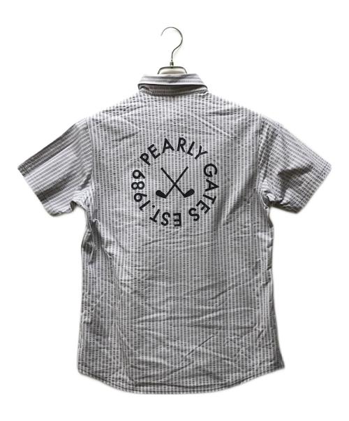 PEARLY GATES（パーリーゲイツ）PEARLY GATES (パーリーゲイツ) TEXBRID ハイゲージサッカー 半袖プルオーバー グレー サイズ:5の古着・服飾アイテム