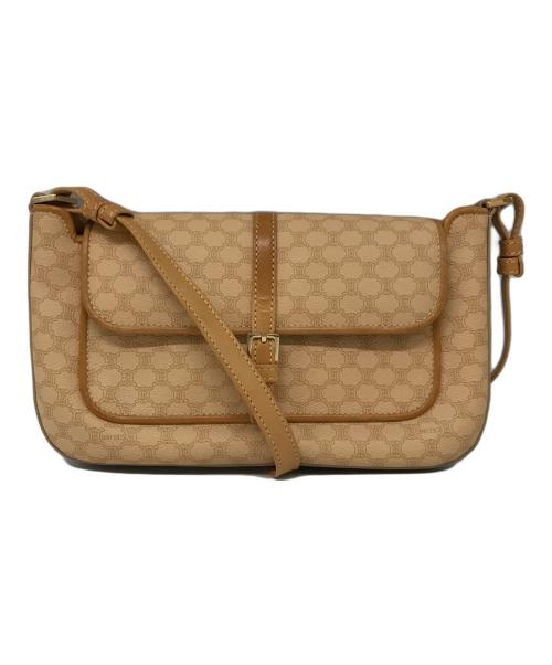 CELINE（セリーヌ）CELINE (セリーヌ) マカダム柄ショルダーバッグ ベージュ サイズ:-の古着・服飾アイテム