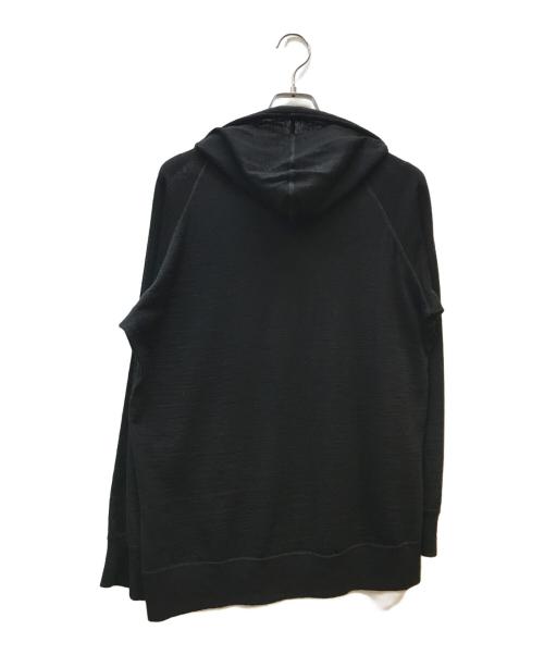 山と道（ヤマトミチ）山と道 (ヤマトミチ) メリノハーフジップパーカー ブラック サイズ:Mの古着・服飾アイテム