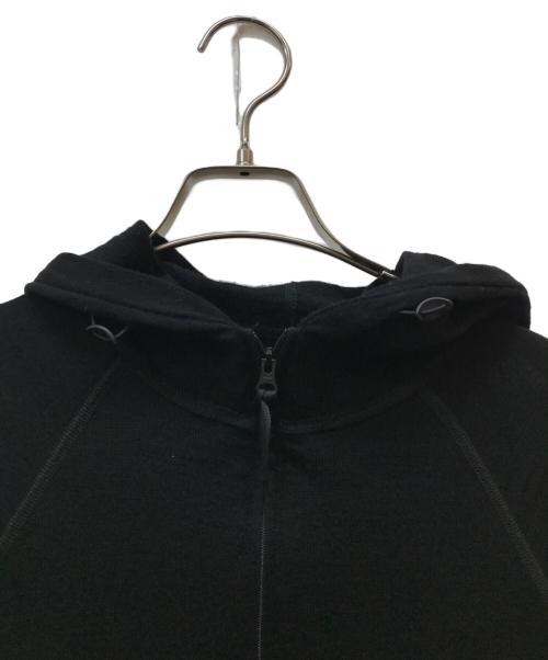 山と道（ヤマトミチ）山と道 (ヤマトミチ) メリノハーフジップパーカー ブラック サイズ:Mの古着・服飾アイテム