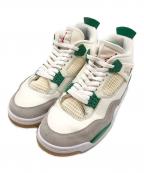 NIKEナイキ）の古着「AIR JORDAN 4 RETORO SP SB」｜ホワイト×グリーン