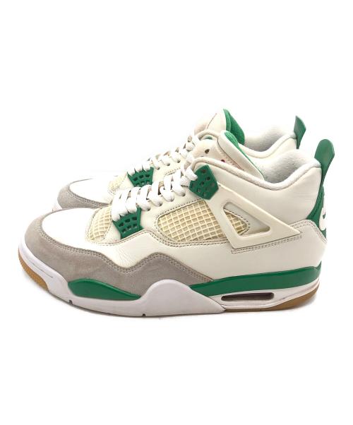 NIKE（ナイキ）NIKE (ナイキ) AIR JORDAN 4 RETORO SP SB ホワイト×グリーン サイズ:27㎝の古着・服飾アイテム