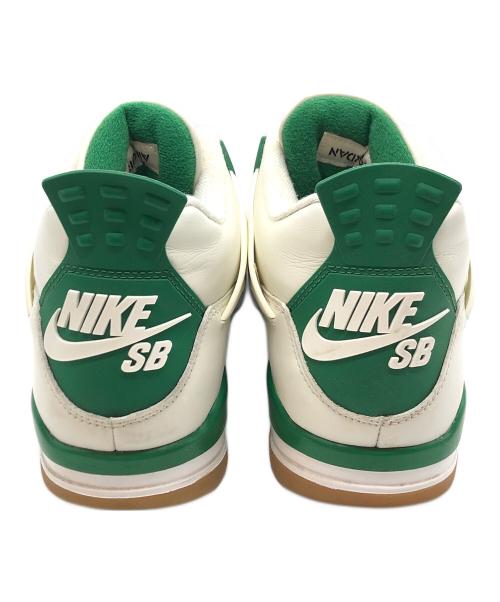 NIKE（ナイキ）NIKE (ナイキ) AIR JORDAN 4 RETORO SP SB ホワイト×グリーン サイズ:27㎝の古着・服飾アイテム