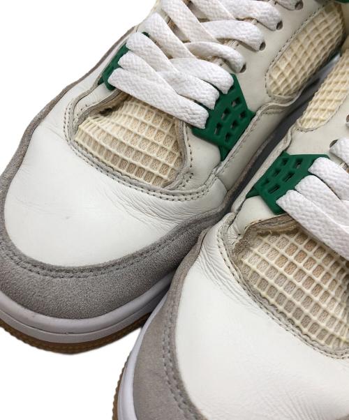 NIKE（ナイキ）NIKE (ナイキ) AIR JORDAN 4 RETORO SP SB ホワイト×グリーン サイズ:27㎝の古着・服飾アイテム