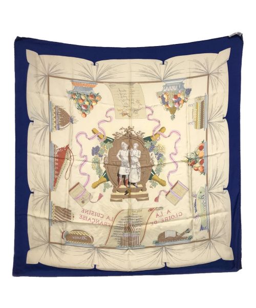 HERMES（エルメス）HERMES (エルメス) カレ90 ネイビーの古着・服飾アイテム