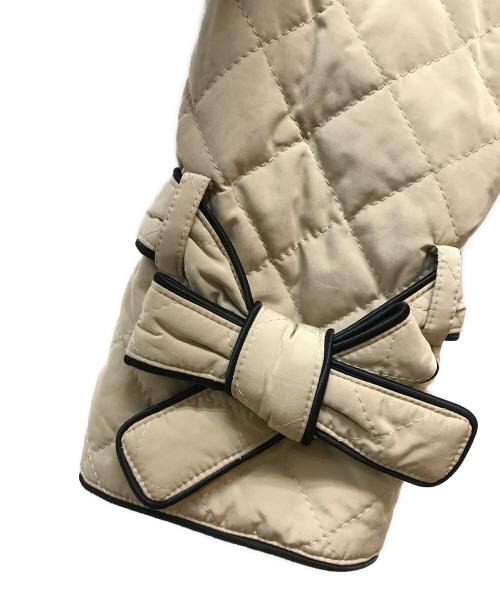 M'S GRACY（エムズグレイシー）M'S GRACY (エムズグレイシー) ファー付キルティングコート ベージュ サイズ:40の古着・服飾アイテム