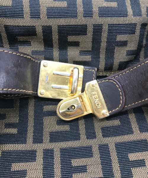 FENDI（フェンディ）FENDI (フェンディ) ズッカ柄バニティバッグ ブラウンの古着・服飾アイテム