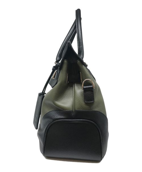 PELLE MORBIDA（ペッレモルビダ）PELLE MORBIDA (ペッレモルビダ) ボストンバッグ グリーンの古着・服飾アイテム