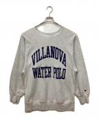 Championチャンピオン）の古着「両面プリントリバースウィーブスウェット」｜グレー