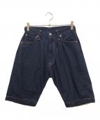 EVISUエヴィス）の古着「7001デニムハーフパンツ」｜インディゴ