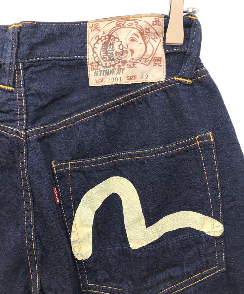EVISU（エヴィス）EVISU (エビス) 7001デニムハーフパンツ インディゴ サイズ:SIZE 81cm (W32)の古着・服飾アイテム