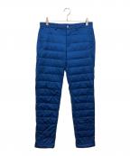 JACK BUNNYジャックバニー）の古着「ダウンパンツ」｜ブルー