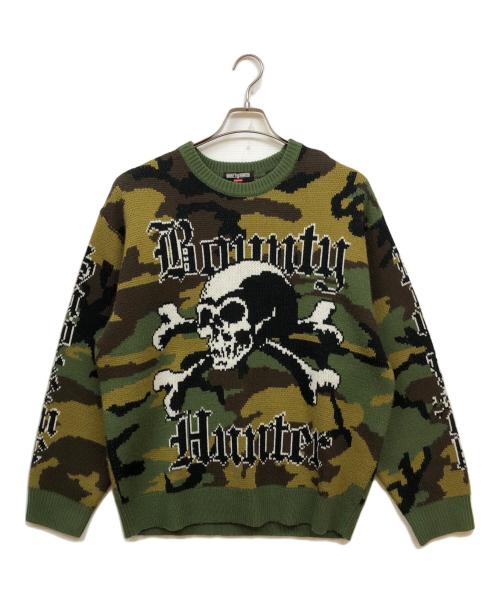 SUPREME（シュプリーム）Supreme (シュプリーム) BOUNTY HUNTER (バウンティハンター) スカルボーンセーター グリーン サイズ:Mの古着・服飾アイテム