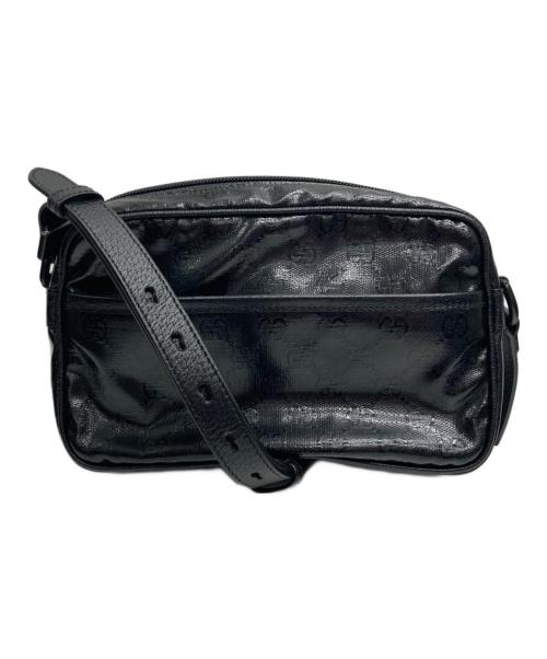 GUCCI（グッチ）GUCCI (グッチ) GG クリスタル ミニ ショルダーバッグ ブラックの古着・服飾アイテム