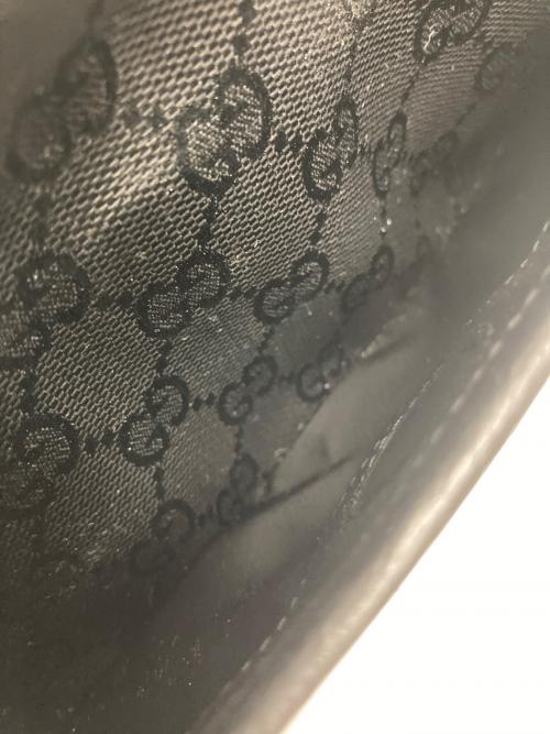 GUCCI（グッチ）GUCCI (グッチ) GG クリスタル ミニ ショルダーバッグ ブラックの古着・服飾アイテム
