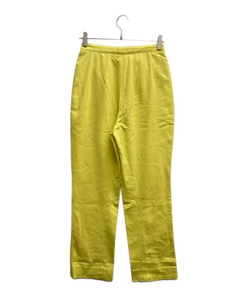 HERMES（エルメス）HERMES (エルメス) セリエボタンストレッチパンツ イエロー サイズ:38の古着・服飾アイテム
