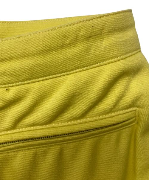 HERMES（エルメス）HERMES (エルメス) セリエボタンストレッチパンツ イエロー サイズ:38の古着・服飾アイテム