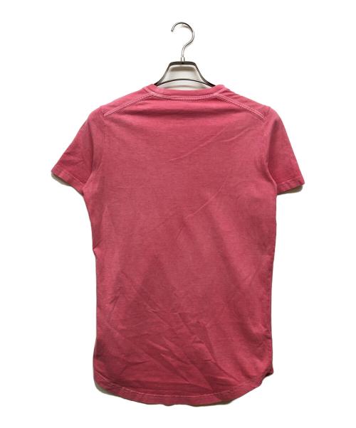 DSQUARED2（ディースクエアード）DSQUARED2 (ディースクエアード) ガーメントダイロゴtシャツ ピンク サイズ:Ｓの古着・服飾アイテム