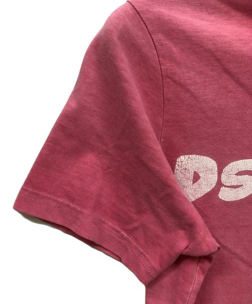 DSQUARED2（ディースクエアード）DSQUARED2 (ディースクエアード) ガーメントダイロゴtシャツ ピンク サイズ:Ｓの古着・服飾アイテム